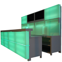 Exclusive LED Bar grün side